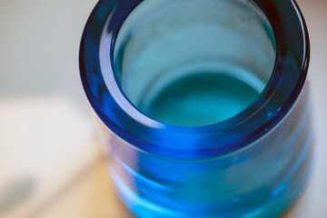 blue glass bottle, nacka, sweden, sverige, stockholm