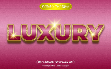 Luxury editable text effect golden themed