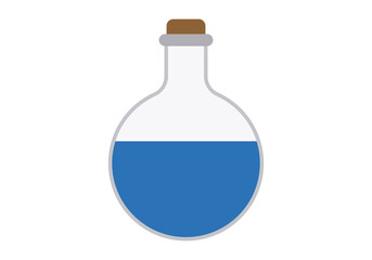 Icono de bote de cristal con poción.