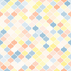 arabesque tiles seamless pattern, abstract vector background