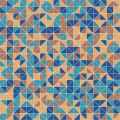 retro mosaic tiles seamless pattern, abstract vector background