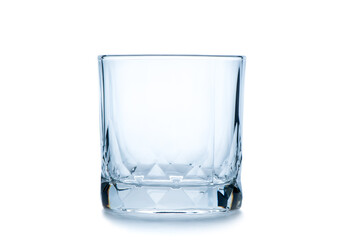 empty Rock glass or Old Fashioned glass isolated on white
