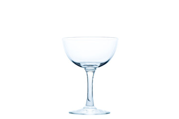 empty Margarita glass solated on white background,