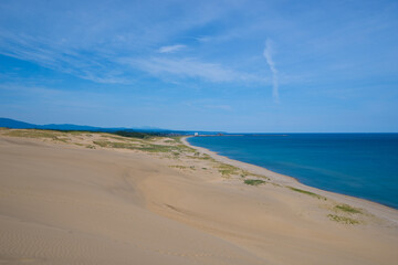 鳥取砂丘と日本海