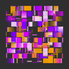 Hi-Tech Art Vector Graphics Of Various Technology Shapes and Complex Geometric Figures