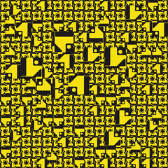 Cyberpunk Aesthetics Pattern Design For Futuristic Metaverse Internet World