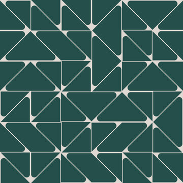 Fototapeta Linear Shapes Design With Bauhaus Inspired Geometric Figures Abstract Pattern Graphics