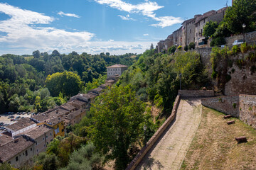 Little town of Colle Val d'Elsa, Tuscany, along via Francigena