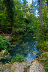 Obraz premium Parco Fluviale dell'Elsa (River park of river Elsa) in Colle Val d'Elsa, Tuscany