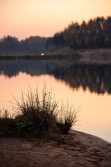 Sunset on an unnamed lake