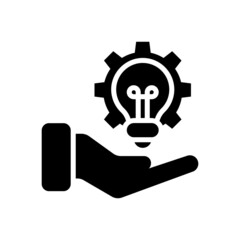 Innovation vector solid icon style illustration. EPS 10 file