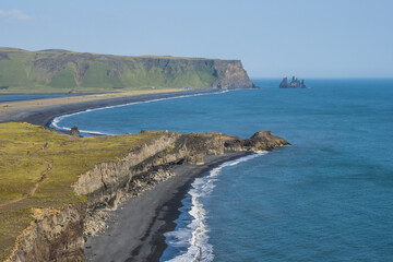 View from Dyrhólaey Viewpoint at southern Iceland coast © oldmn