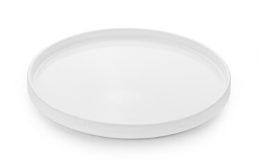 white plate isolated on white background