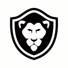 Lion, Shield vector logo design