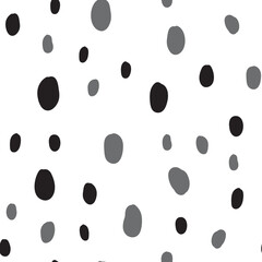 Hand drawn circles. Abstract geometric seamless pattern. Trendy texture. Background texture.