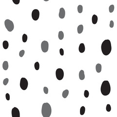 Hand drawn circles. Abstract geometric seamless pattern. Trendy texture. Background texture.