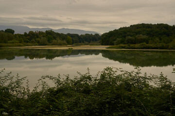 Nazzano Tevere Farfa Natural Reserve in the province of Rome, Italy	