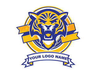Tiger Mascot Graphic