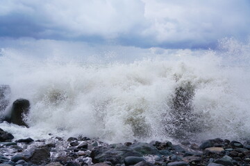 severe storm on the Black Sea