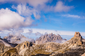 Sunset in Tre Cime Di Lavaredo, Dolomites, Alps, Italy