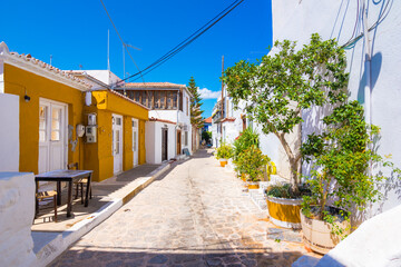 View of the amazing Hydra island, Greece.