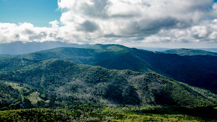 Chekhov Highlands, Krasnaya Mountains, Bald Mountain. Sakhalin, Russia