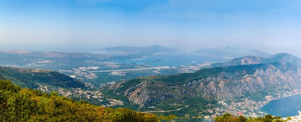 Naklejka premium View of the bay of Kotor
