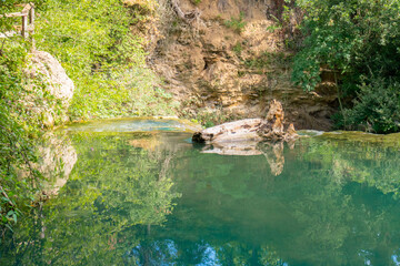 Parco fluviale dell'Elsa (Elsa River parc) in Colle val d'Elsa, Tuscany, along the via Francigena, Italy