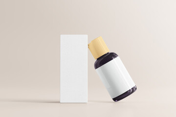 UV Ultra Violet Glass Cosmetic Bottle