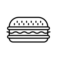 Hamburger vector icon