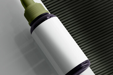 UV Ultra Violet Glass Cosmetic Bottle