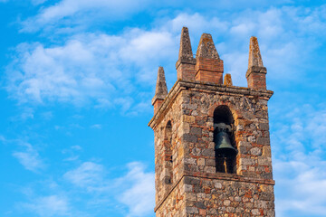 Little medieval town of Monteriggioni, Tuscany, along via Francigena