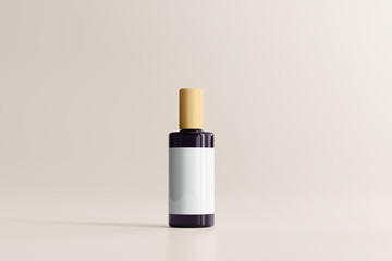 UV Ultra Violet Glass Cosmetic Bottle