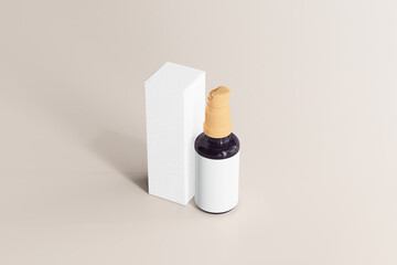 UV Ultra Violet Glass Cosmetic Bottle