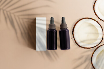 UV Ultra Violet Glass Cosmetic Bottle