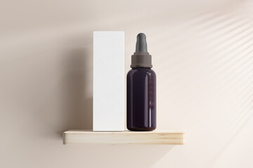 UV Ultra Violet Glass Cosmetic Bottle