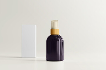 UV Ultra Violet Glass Cosmetic Bottle