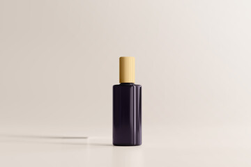 UV Ultra Violet Glass Cosmetic Bottle