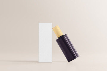 UV Ultra Violet Glass Cosmetic Bottle