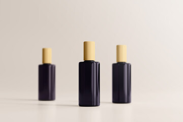 UV Ultra Violet Glass Cosmetic Bottle