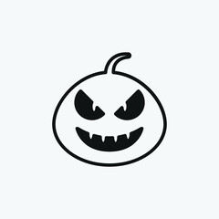 Halloween pumpkin icon.