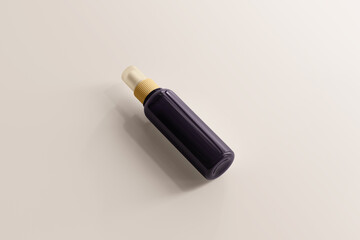 UV Ultra Violet Glass Cosmetic Bottle