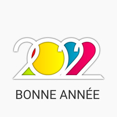 2022 - Bonne année - happy new year - coeur