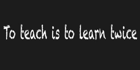 To Teach Is To Learn Twice
