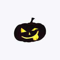  Pumpkin of Halloween. A variety of pumpkins for vector Halloween design. White background.