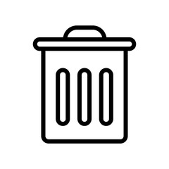 Trash bin icon