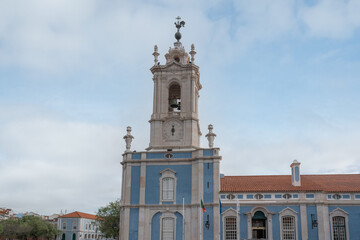 Fototapeta na wymiar Queluz Clock Tower (Torre do Relogio) - Queluz, Portugal