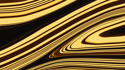 Abstract amber and yellow liquid marble background texture