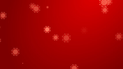 Coronavirus red pattern banner background. Abstract healthcare Illustrations concept COVID-19.