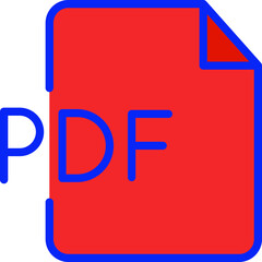 Pdf File Isolated Vector icon which can easily modify or edit

